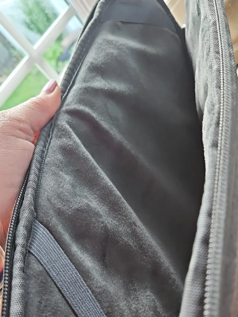 Gray Laptop Sleeve Bag with Dual Front Pockets